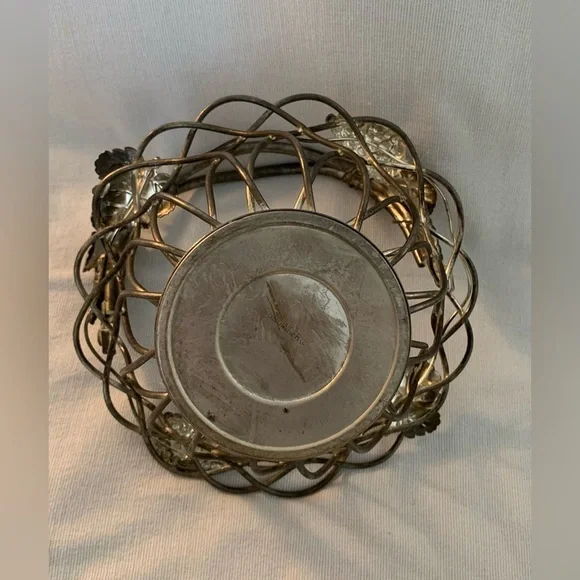 Vintage Sliver Plated Basket, Godingers - Picture 3 of 7
